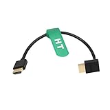 HangTon HDMI 4K 120Hz | 8K Cable for Ronin Teradek ATOMOS Shinobi Monitor ZCAM E2 Sony F55 S1H Nikon Z9 Camera BMPCC 6K Type A HDMI 2.1 Down Angle 25cm