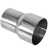 Atokrtact 51-63MM Exhaust Pipe Reducer Adapter 304 Stainless Steel for Universal Car Connector (51-63MM)
