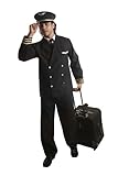 Dress Up America Pilot Costume for Adults - Airline Captain Uniform for Men