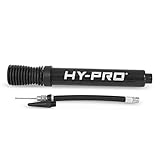 Hy-Pro Dual Action Portable Pump - Bike & Football Pump Also Suitable for Bicycle Tyres, Rugby, Basketball, Netball - Compact & Lightweight with Needle and Bike Adapter, for All Sports Balls