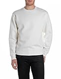 Replay Men's M3102 Sweatshirt, 011 Natural White, M