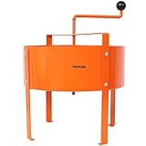 eSkde Rotary Garden Sieve - Garden Riddle with Spring-Loaded Handle | Heavy-Duty Steel Compost & Soil Sifter for Fine Results | Quick & Easy Sieving Sift Tool for Compost Sieve | 40cm Mesh Screen