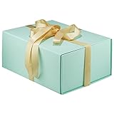 MOYEUPAC Tiffanys Blue Gift Box,9" X 7" X 4" with Lids for Presents Magnetic Closure Gift Packaging for Christmas, Halloween, Birthday and Various Holidays, Tiffanys Blue
