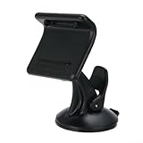 ZiStarlilife For TomTom GO GPS Holder Windshield Suction Mount 360° Adjustable For 1050 1000 2050 2505 2535 Models Car Dashboard Compatible Black