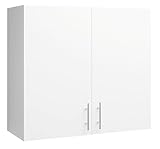 JD Greta 800mm Kitchen Wall Cabinet with Doors – Wall Unit – White Matt – Modern Storage Cupboard