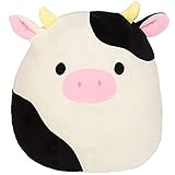 Squishmallows Official Kellytoy Plush Farm Squad Squishy Soft Toy Animals (8 Inch, Connor Cow)