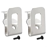2Pcs Belt Clip Hooks, For DeWalt 18V 20V Drill Driver, Replacement Parts Stainless Steel Belt Clips, Compatible With DCD780 & DCD785C2, For Power Tools