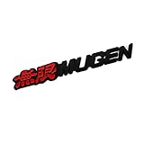 WWFAN Metal Car Sticker Front Hood Grill Emblem Grille Badge Compatible with Mugen Accord Civic Crv City Jazz Hrv Car Styling Accessories (Color Name : Black)