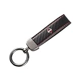 DYBFKX Car carbon fiber Key Rings,For Borgward BX3 BX5 BX6 Anti Lost Ring Lanyard Rotatable Swivel Men And Women Durable Personalised Accessory,Red