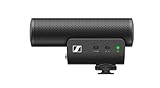 Sennheiser MKE 400 Directional Shotgun Camera Microphone | Built-In Wind Protection & Shock Absorption | For Vloggers & Creators | 3.5MM TRS & TRSS Coiled Cables Included | Black (508898)