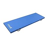 Dripex Folding Gymnastics Exercise Mat - 6FT/8FT Home Gym Mats with Carry Strap 5cm(2’’) Thick Foam Nonslip Soft PU Leather for Yoga/Tumbling/Camping/Pilates/Martial Arts Training/Floor Workout