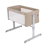 Graco Sweet2Sleep Bedside Bassinet/Crib keeping baby close to you with easy-access side rail, 11 height adjustments, 4 tilt positions and with carrybag, Oatmeal fashion
