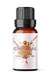 Christmas Spice Fragrance Oil, 10ml (Ideal for Aromatherapy, Oil Burner, Diffuser, Home Made Making, Potpourri, Candle, Soap, Slime, Bath Bomb, Air Freshener)