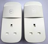 BT Powerline Adapters 1000 MBps 1GB Set of 2 Plugs Gigabit Networking Ethernet (Renewed)