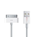 TECHGEAR USB Cable Compatible with Apple iPod Nano, Touch, Classic, Video & iPhone 3G 3Gs 4 4s & iPad 1 2 3 & others with 30 Pin Connectors - USB charging and sync cable lead
