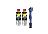 WD-40 Specialist Motorcycle Chain Maintenance Kit with 1 x Chain Cleaner 400 ml, 1 x Chain Grease 400 ml and 1 x Chain Brush