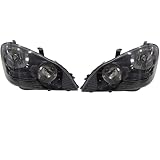 Front Headlight For Toyota For Avensis For Verso For Ipsum For Picnic 2001 2002 2003 A Pair Headlamp Car Headlight White And Black 81110-44110 Car Head light(Black)