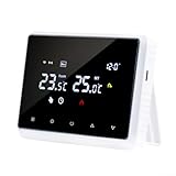 Wifi Smart Wireless Thermostat, Programmable Central Heating Controller, Gas Oil Combi Boiler Thermostat Heat Pump AC85-265V(White)