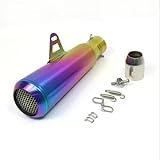 YFBH 51mm Motorcycle Exhaust Pipe For H&onda For CB650 For CB 650 Exhaust Muffler Pipe Silencer With Network Escape Moto Exhaust Pipe(Color 4)