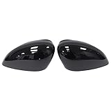 HouYeen Gloss Black Door Wing Rear View Mirror Cover Cap Painted for F-ord Fiesta MK7 2008-2017