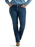 Lee Women's Regular Fit Bootcut Jean, Compass, 16 Short