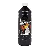 Bird Brand Clear Lamp Oil for Indoor & Outdoor Use, Smokeless Fuel, 1 Litre