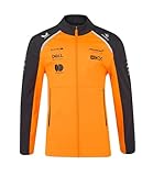 McLaren F1 Team Official Softshell Jacket, Full Zip, Orange and Grey, 2025 Season (UK, Alpha, L, Regular, Regular, Orange)