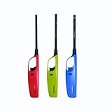 Pack of 3, Multipack Large BBQ Lighters Refillable Safety Gas with Assorted Colours Suitable for Kitchen, Barbecue, Candles, Camping, Cooking, BBQs, Fireworks etc (3)