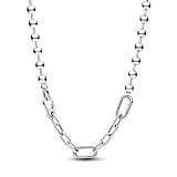 Pandora ME Sterling silver bead & link necklace, 45