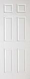 LPD 6P Primed White Interior Fire Door 1981 x 838 x 44mm - FCTEX6P33