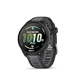 Garmin Forerunner 165 GPS 43mm Running Smartwatch, Lightweight, AMOLED Touchscreen, Advanced Training, Insights and Features, Safety & Tracking Features, up to 11 days Battery Life, Black
