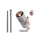 XGIMI MoGo 4 2025 NEW Portable Projector with PowerBase Stand, 5 Hours of Playtime, Google TV with Licensed Netflix, 360° Adjustable Stand, 450 ISO Lumens, 2 x 6W Harman Kardon