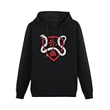 FFANZUOYOU Subrosa Slither Shadow Conspiracy Bmx Snake Unisex Sweatshirts Graphic Print Mens Hooded Black Sweater M
