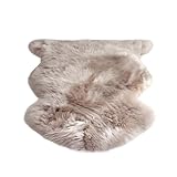 Real Genuine Sheepskin Rug Natural Lambskin Throw Real Full Sheepskin Rugs Fluffy Fur Rug Authentic Lambskin Seat Covers For Chairs Wool Seat Pads Cushion (70X100cm)