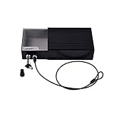 BIANBIANBH Fireproof Waterproof Safe Box, Safe Safes Jewelry Secure,Paragon Lock,Safe Cash Box with Money Tray and Key Lock Portable Security Safe Aluminum Alloy Safe Box Personal Storage Gun Safe for