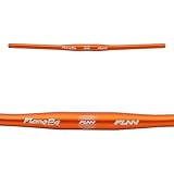 Funn Flame PG Mountain Bike Handlebar with Bar Clamp 31.8mm and Width 710mm, Tough and Lightweight Alloy Riser Handlebar for MTB, BMX and Road Bike (Orange)
