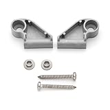 ShowerPart Set of 2 Shower Door Guides SP11 Grey Left and Right Sides Metal Insert and Screw Brand New Shower Door Replacement Parts Coram Premier and Optima Showers Replacement Parts 2X