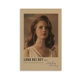 Shmaicheho Lana Poster Del Rey Music Vintage Signed Canvas Poster Wall Art Decor Living Room Bedroom Decoration Posters 12x18inch(30x45cm) Unframe-style-1