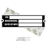 ?-? ???? ???????? - Vin Number Plate,Custom Engraved Aluminum Vin Plates for Trailers,Trailer Vin Plate Replacement(35 FBA)