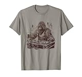 DJ BIGFOOT SASQUATCH YETI Big Foot Funny Club Music Meme T-Shirt
