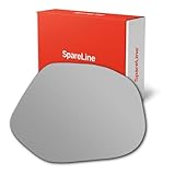 SpareLine Wing Door Mirror Glass - Adhesive‑Type Convex for Toyota Hiace 1995-2004 (Right/Off‑Side/Driver)