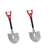 DollaTek 2Pcs Decoration Metal Shovel Simulation Accessories for 1/10 RC Rock Crawler Axial SCX10 RC Climbing Car Truck Parts