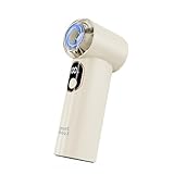 Minthouz Portable Handheld Fan, 1-100 Levels Stepless Speed Control Turbo Mini Fan, 2000mAh USB-C Rechargeable Fan with Digital Display, Ideal for Travel, Home, and Office