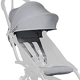 BABYZEN YOYO 6+ Colour Pack, Stone - Textiles Only: Seat Cushion, Matching Hood & Zipped Back Pocket - Requires YOYO2 Frame (Sold Separately)