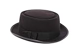 I LOVE FANCY DRESS Adults Heisenberg Pork Pie Hat. Classic Black Pork Pie Hat. Mods and Movies Pork Pie Hat for Men and Women. Size: 58cm