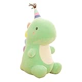 N /C Cartoon Dinosaur Plush Doll Cute Kids Stuffed Toys, Animal Plush Toy Pillows, Perfect Present for Children Adults (Green, 15cm*23cm)
