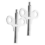 IWOWHERO 2pcs Replacement Clock Winding Key for Pocket Watch Clock Repair Kit Steel