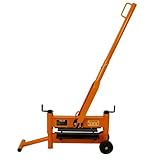 430mm Block Splitter Paving Cutter Concrete Landscaping Stone Brick Masonry Tool Cutting Machine Adjustable Cutting Height 10-200mm 2 Wheels Removable 119cm Handle Top & Bottom 4 Edge Rotatable Blades