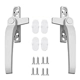 Jatipy 2-Pack Lockable Window Handles for Windows – Double Glazing Crank Handles, Secure & Easy Installation