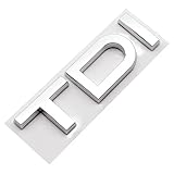 SANNIFA Car Emblems for Audi A3 A4 A5 A6 A7 A8 Q2 Q3 Q5 Q7 Q8 TDI,Front and Rear Emblems Logos Car Logo Car Body Tuning Styling Accessories,Silver